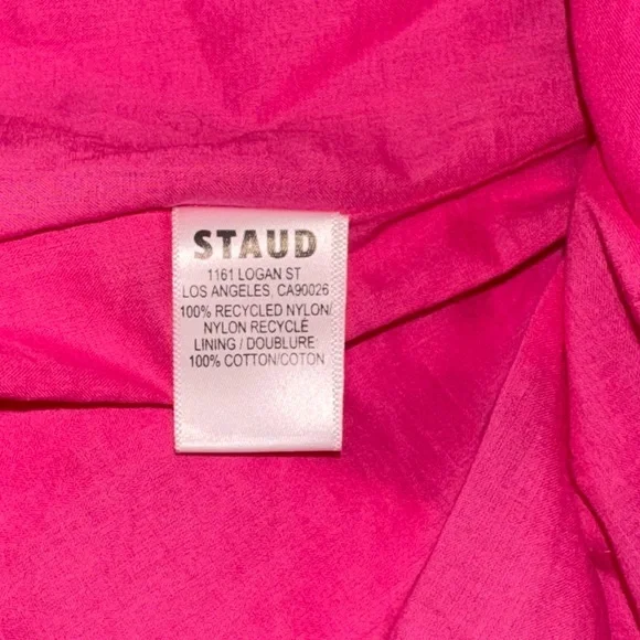 NEW Staud Calypso Cutout maxi Dress Bougainvillea Pink sz L - Picture 8 of 10